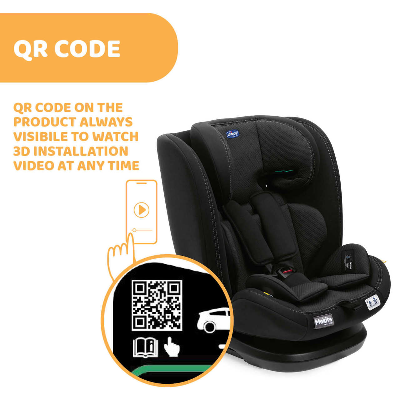 Chicco Mokita i-Size Car Seat | 15 months to 12 years